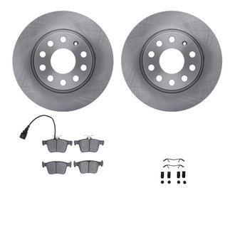 R1 Concepts® - Rear Brake Kit with Euro Ceramic Pads