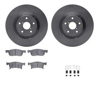 R1 Concepts® WFUH1-13225 - Front Brake Kit with Optimum OE Pads