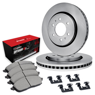 R1 Concepts® - Front Brake Kit with Optimum OE Pads