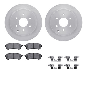 R1 Concepts® WFUH1-68080 - Rear Brake Kit with Optimum OE Pads