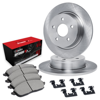 R1 Concepts® WFUH1-76512 - Rear Brake Kit with Optimum OE Pads