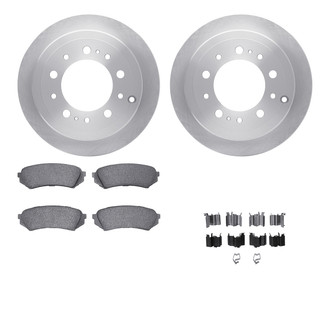 R1 Concepts® WFUH1-76596 - Rear Brake Kit with Optimum OE Pads