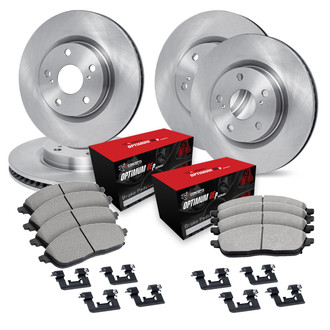 R1 Concepts® - Front and Rear Brake Kit with Optimum OE Pads