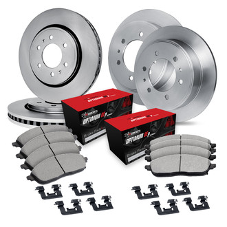 R1 Concepts® - Front and Rear Brake Kit with Optimum OE Pads
