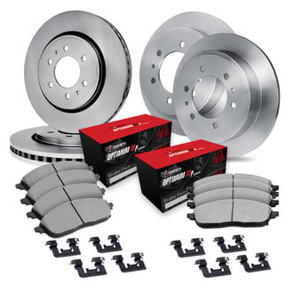 R1 Concepts® - Front and Rear Brake Kit with Optimum OE Pads