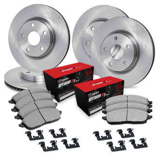 R1 Concepts® - Front and Rear Brake Kit with Optimum OE Pads
