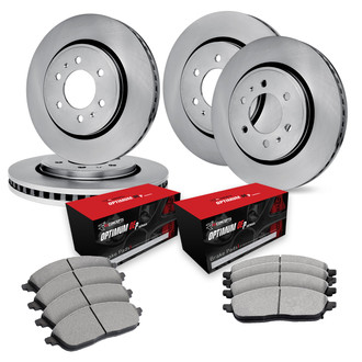 R1 Concepts® - Front and Rear Brake Kit with Optimum OE Pads