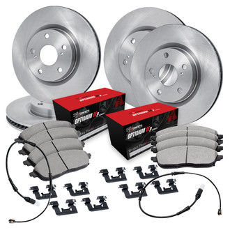 R1 Concepts® - Front and Rear Brake Kit with Optimum OE Pads