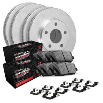 R1 Concepts® - Front and Rear Brake Kit with Performance Off-Road/Tow Brake Pads