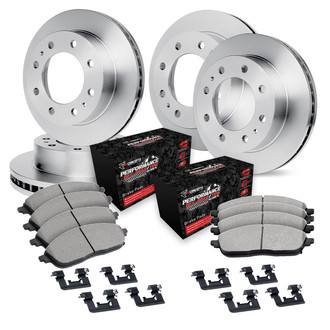R1 Concepts® - Front and Rear Brake Kit with Performance Off-Road/Tow Brake Pads