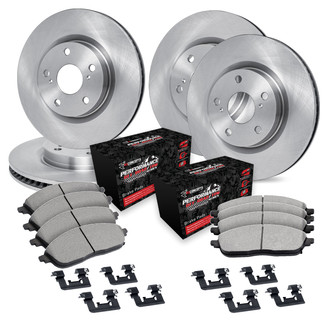 R1 Concepts® - Front and Rear Brake Kit with Performance Off-Road/Tow Brake Pads