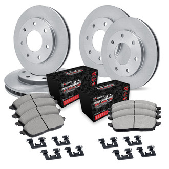 R1 Concepts® - Front and Rear Brake Kit with Performance Off-Road/Tow Brake Pads