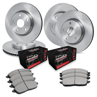 R1 Concepts® - Front and Rear Brake Kit with Performance Off-Road/Tow Brake Pads