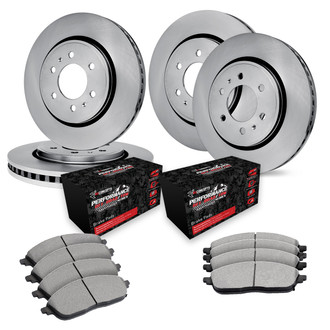R1 Concepts® - Front and Rear Brake Kit with Performance Off-Road/Tow Brake Pads