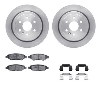 R1 Concepts® WFWH1-46049 - eLINE Series Rear Brake Kit with Ceramic Pads
