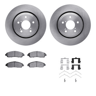 R1 Concepts® WFWH1-59101 - eLINE Series Front Brake Kit with Ceramic Pads