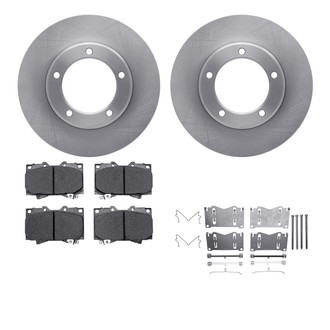 R1 Concepts® WFWH1-76115 - eLINE Series Front Brake Kit with Ceramic Pads