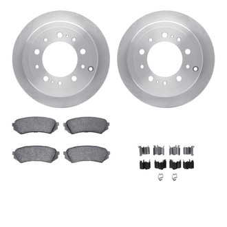 R1 Concepts® WFWH1-76116 - eLINE Series Rear Brake Kit with Ceramic Pads