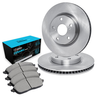 R1 Concepts® - Front Brake Kit with Ceramic Pads