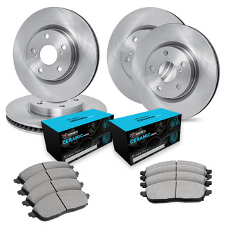R1 Concepts® - eLINE Series Front and Rear Brake Kit with Ceramic Pads