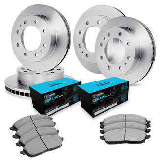 R1 Concepts® - eLINE Series Front and Rear Brake Kit with Ceramic Pads