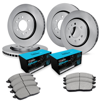 R1 Concepts® - eLINE Series Front and Rear Brake Kit with Ceramic Pads