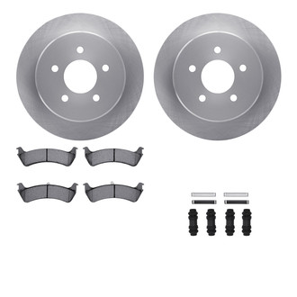 R1 Concepts® WFXH1-99376 - Rear Brake Kit with Super Duty Pads
