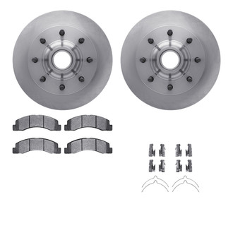 R1 Concepts® - Front Brake Kit with Super Duty Pads