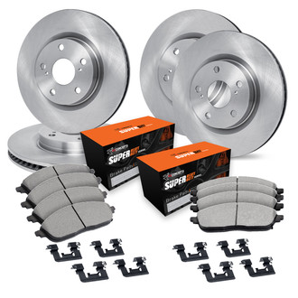 R1 Concepts® - Front and Rear Brake Kit with Super Duty Pads