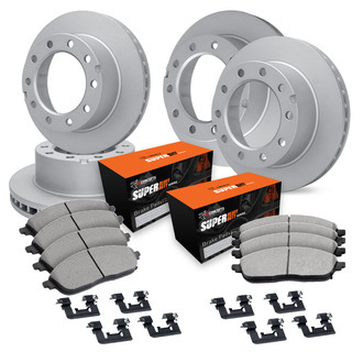 R1 Concepts® - Front and Rear Brake Kit with Super Duty Pads