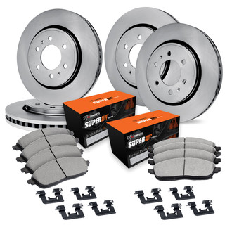 R1 Concepts® - Front and Rear Brake Kit with Super Duty Pads