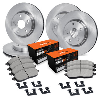 R1 Concepts® - Front and Rear Brake Kit with Super Duty Pads