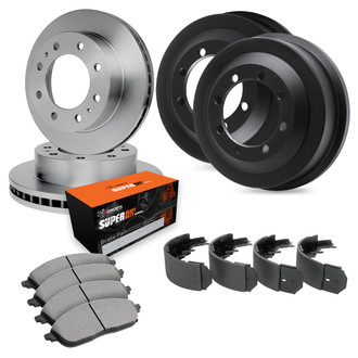 R1 Concepts® WFXN2-48073 - Front and Rear Brake Kit with Super Duty Pads