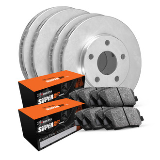 R1 Concepts® WFXN2-54486 - Front and Rear Brake Kit with Super Duty Pads