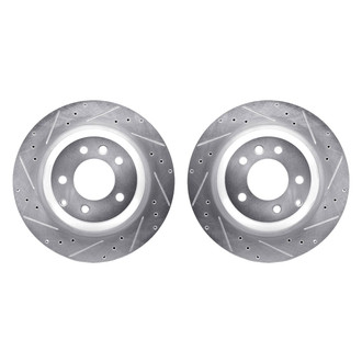 R1 Concepts® - Drilled and Slotted Rear Brake Rotor Set