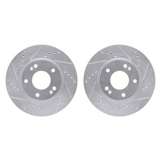 R1 Concepts® - Drilled and Slotted Front Brake Rotor Set