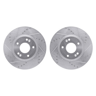 R1 Concepts® - Drilled and Slotted Front Brake Rotor Set