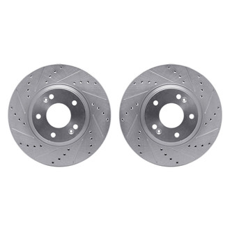 R1 Concepts® - Drilled and Slotted Front Brake Rotor Set