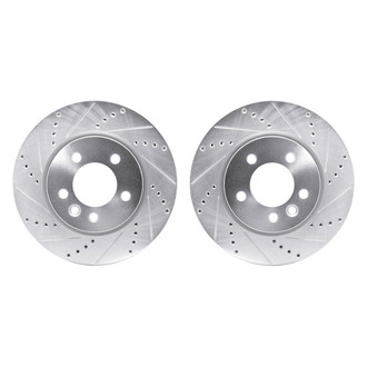 R1 Concepts® - Drilled and Slotted Front Brake Rotor Set