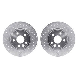 R1 Concepts® - Drilled and Slotted Rear Brake Rotor Set