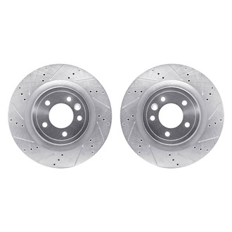 R1 Concepts® - Drilled and Slotted Rear Brake Rotor Set