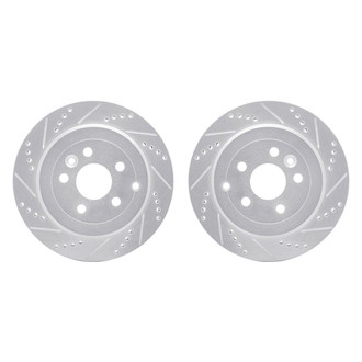 R1 Concepts® - Drilled and Slotted Rear Brake Rotor Set