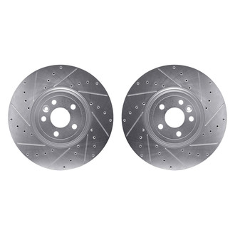 R1 Concepts® - Drilled and Slotted Front Brake Rotor Set