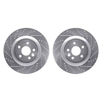 R1 Concepts® - Drilled and Slotted Rear Brake Rotor Set