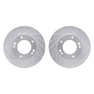 R1 Concepts® - Drilled and Slotted Front Brake Rotor Set