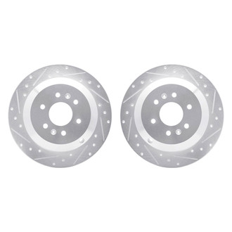 R1 Concepts® - Drilled and Slotted Rear Brake Rotor Set