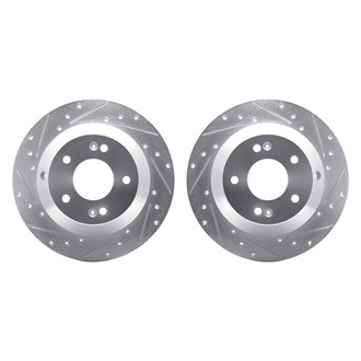 R1 Concepts® - Drilled and Slotted Rear Brake Rotor Set