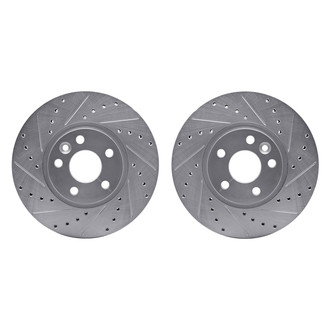 R1 Concepts® - Drilled and Slotted Front Brake Rotor Set