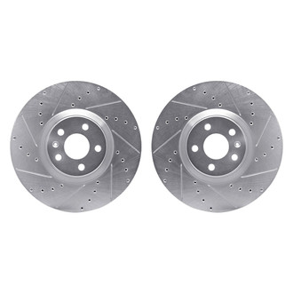 R1 Concepts® - Drilled and Slotted Front Brake Rotor Set