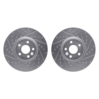 R1 Concepts® - Drilled and Slotted Front Brake Rotor Set